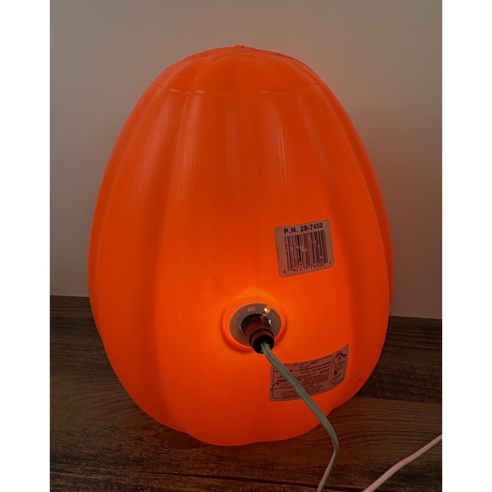 Vintage Empire 12" Halloween Jack O Lantern Pumpkin Blow Mold Lighted USA - Picture 2 of 8